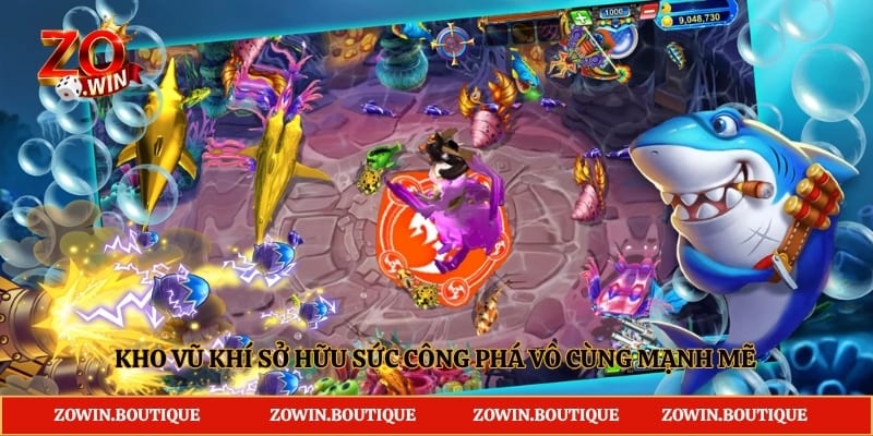 Kho vũ khí sở hữu sức công phá vô cùng mạnh mẽ