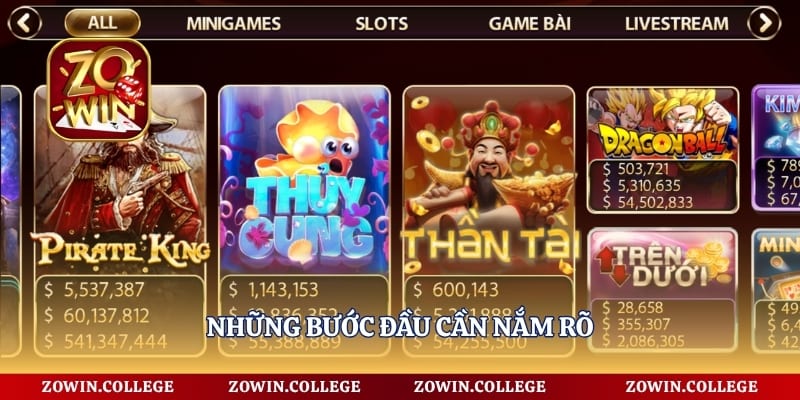 Những bước đầu cần nắm rõ 